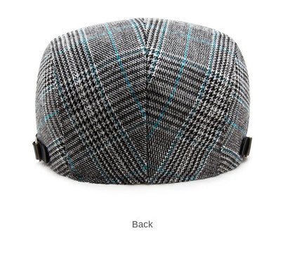 Men's Women's Beret Herringbone Flat Ivy Newsboy Hat Wool Blend Gatsby Cabbie Adjustable Cap