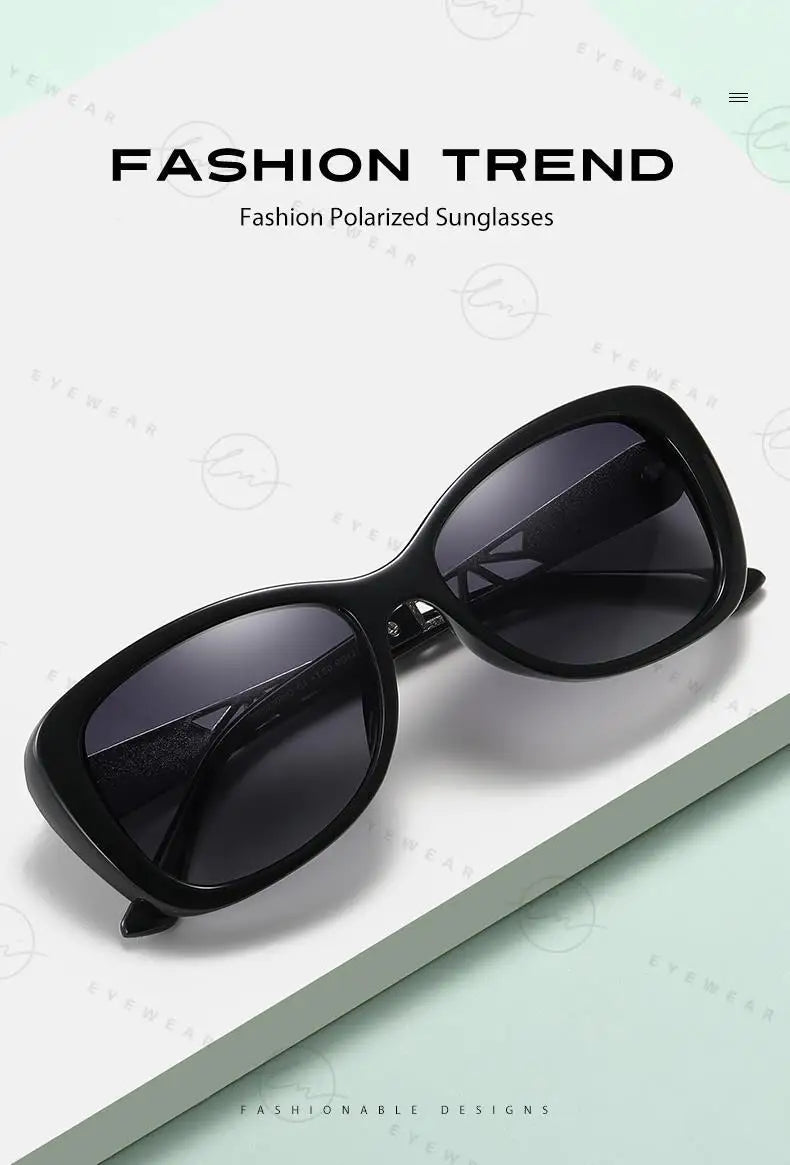 2024 Women's Sunglasses Gradient Polarized Lens Luxury Design Ladies Elegant UV400 Fashion Eyewear Lunette De Soleil Femme