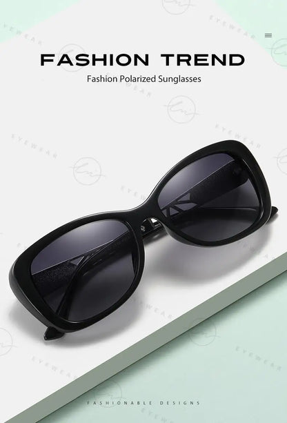 2024 Women's Sunglasses Gradient Polarized Lens Luxury Design Ladies Elegant UV400 Fashion Eyewear Lunette De Soleil Femme