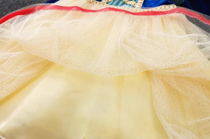 Kids Girl Snow White Dress Summer Short Sleeved Birthday Party Elsa Princess 2026 New Halloween Costume for Girls 2-8 Years Old