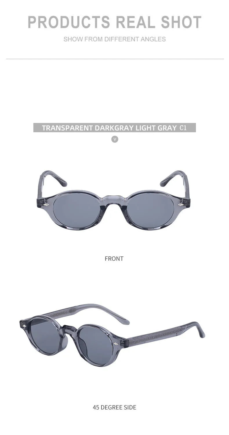 Fashion Oval Sunglasses Women Trendy Luxury Glasses Sunglass Men Luxe Femme Lentes De Sol Mujer Lunette Soleil Femme Zonnebril