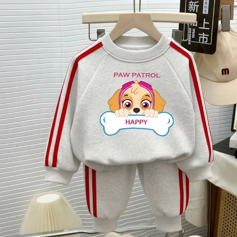 2026 Spring New Style PAW Patrol Printed Children's Casual Clothing Sets Kids O Neck Hoodies and Long Pant Two Piece Tracksuit