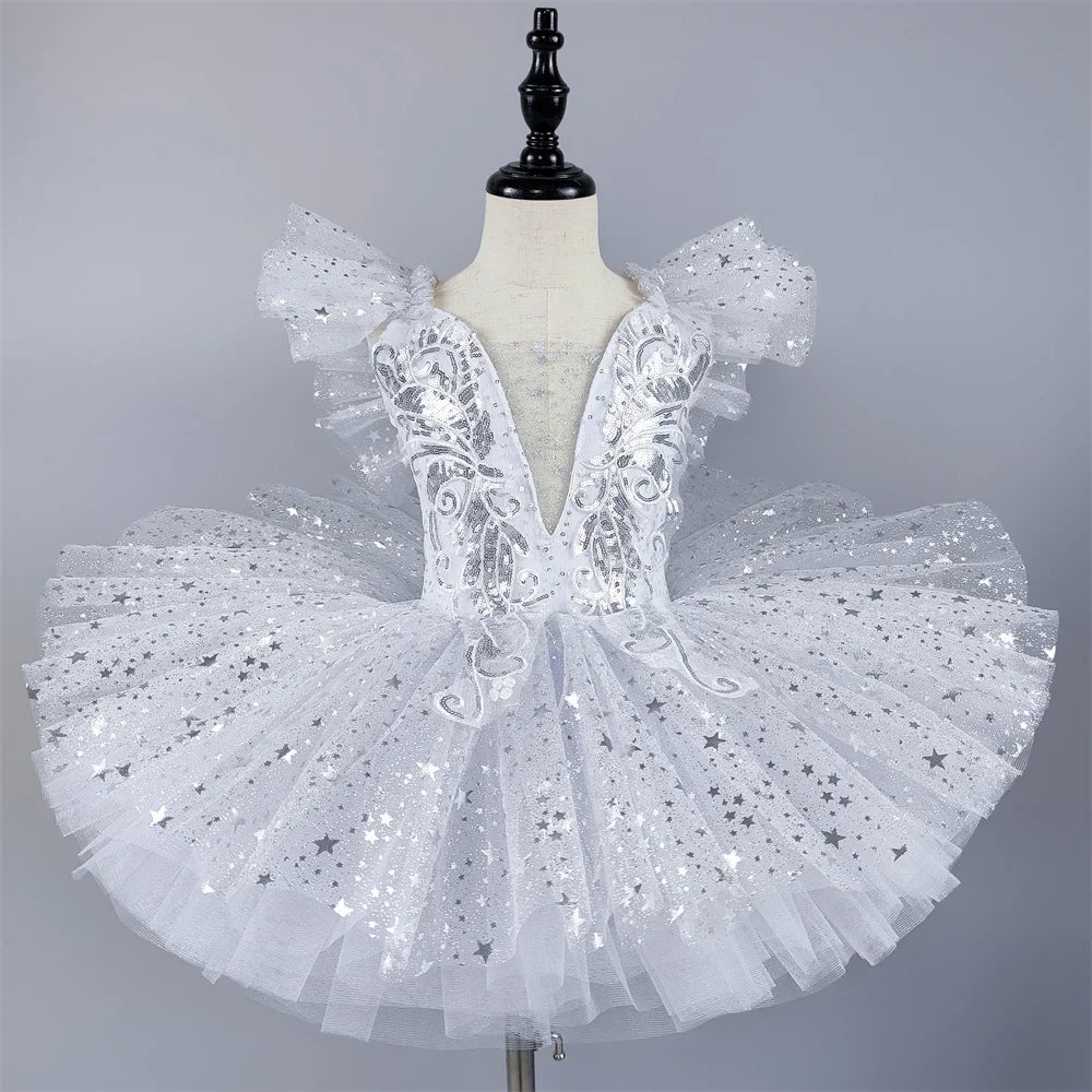 Summer Ballet Dress Girl Dance Costumes Ballet Leotards Casual Kids Dresses Tutu Ballerine Girls Clothes Vestidos Children's Day