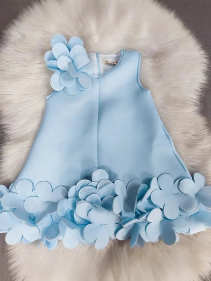 Dresses For Girls Sleeveless Princess Dress Baby Birthday Wedding Formal Tutu Prom Gown Children Kids Evening Bridesmaid Clothes