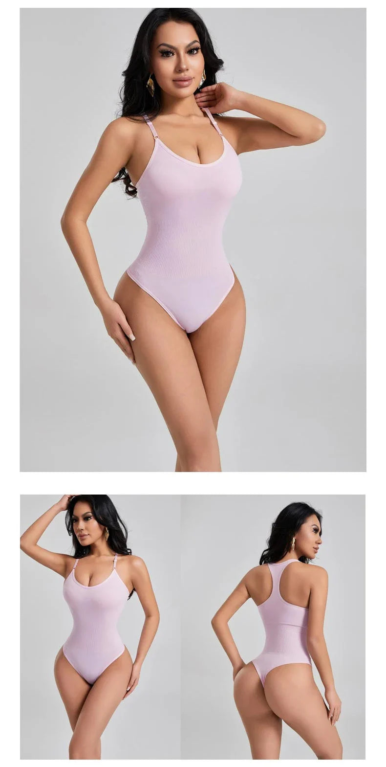 Seamless Shapewear Bodysuit Women Fajas Colombianas Full Body Shaper Thong Soft Tummy Control Butt Lifter Slimming Underwear