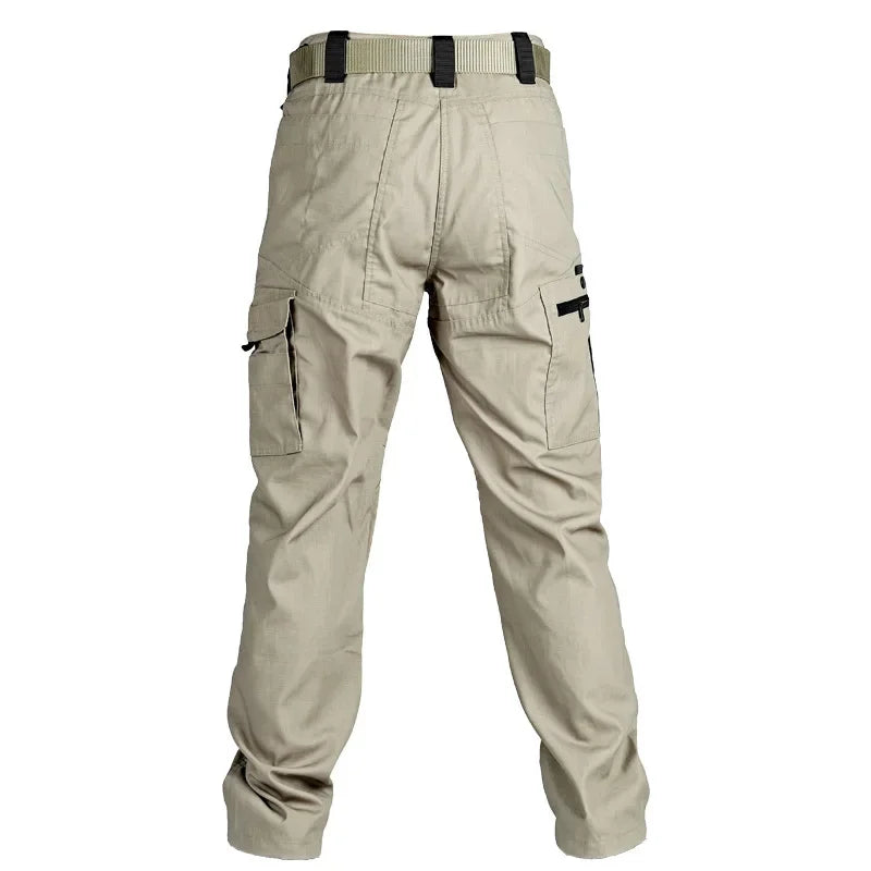 Multi-Pocket Men's Tactical Casual Pants Cargo Pants Outdoor Hiking Trousers Wear-Resistant Training Overalls