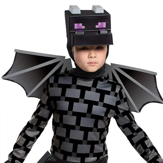 Game Craft My 3D Jumpsuit World Cosplay Costumes Halloween Boys Dragon Mine Outfit Bodysuit Carnival Party Stage Performance