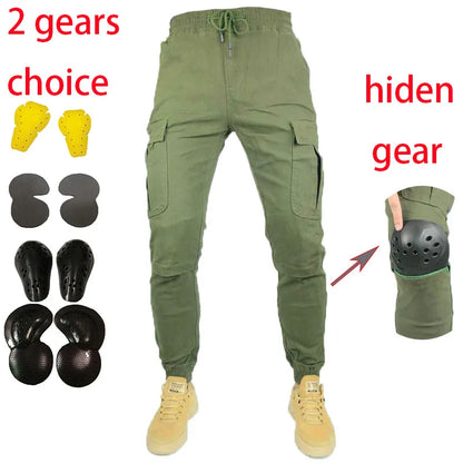 Men & Women Riders Equipment Tooling Casual Hidden Knee Pads Hip Gears STYLE Jeans Hockey Pants Off-road Motorcycle Riding Pants