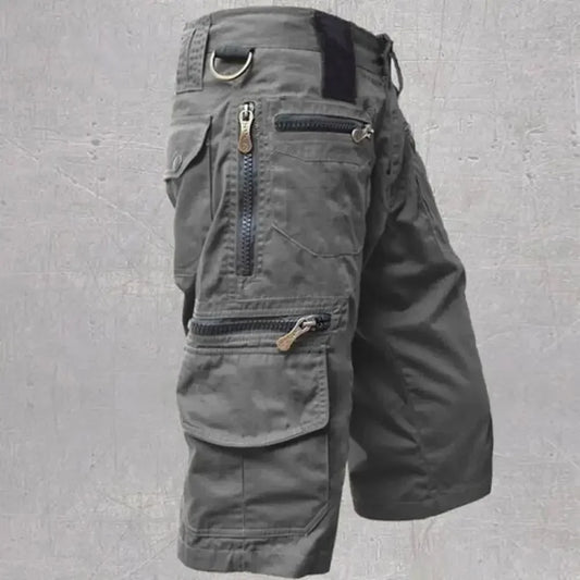 Pantalones cortos hombre Men's  Shorts Jogging Shorts Solid Color Multi-Pocket Summer Casual Straight Cargo Shorts Men Shorts