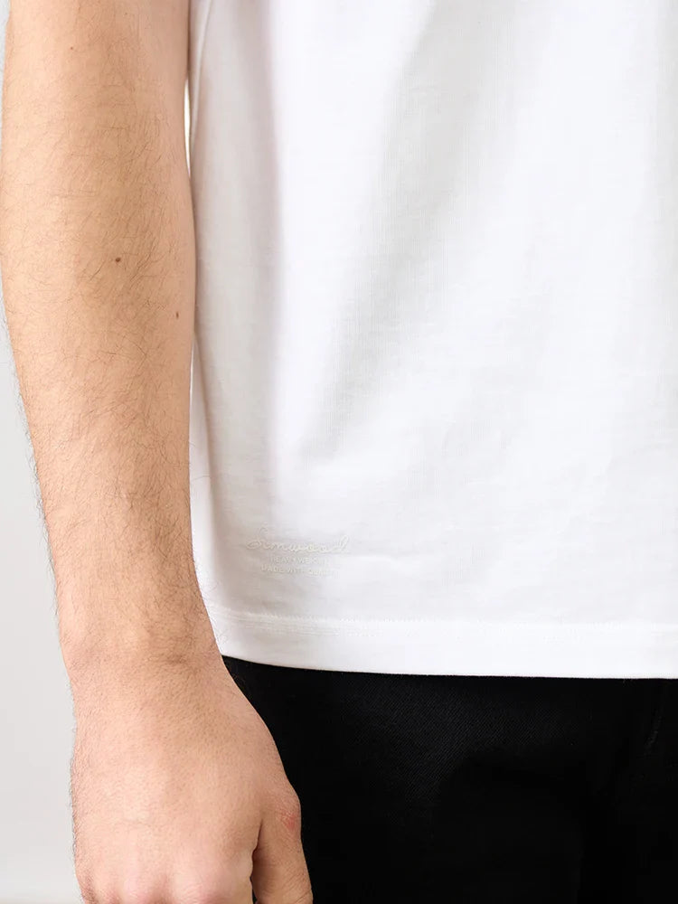 2026 Summer New Oversize 310gsm 100% Cotton T-shirts Men Quality Breathable Solid Color Comfortable Tops