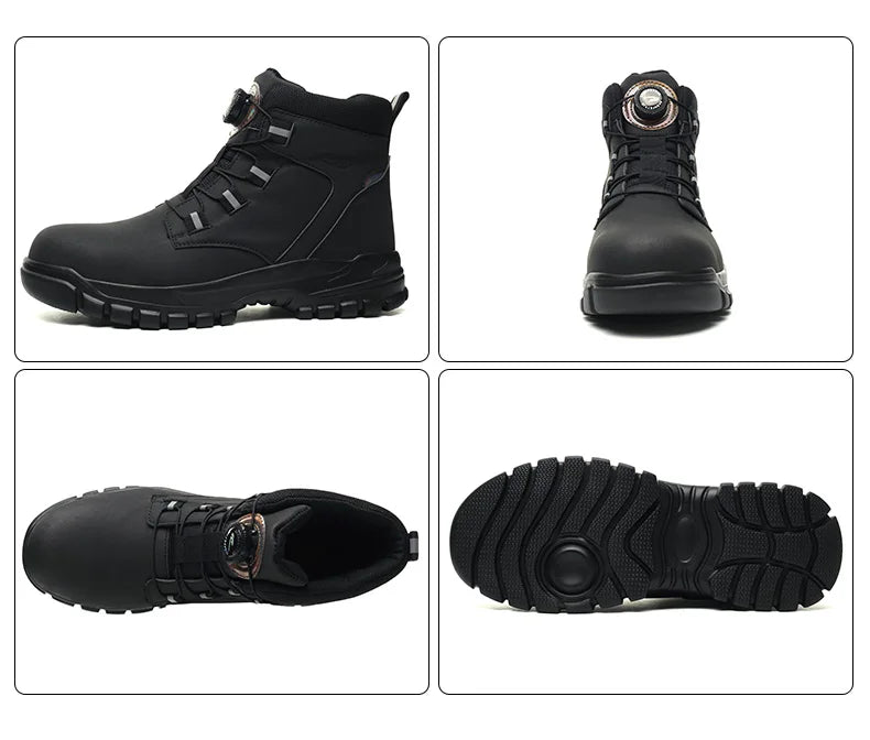 Work Safety Boots Men Waterproof Security Boots lightweight Industrial Steel Toe Work Shoes Protective Men Safety Shoes Size 48