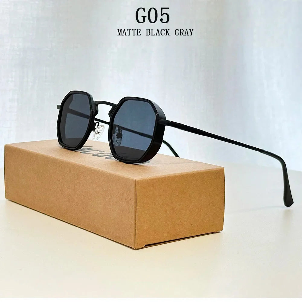 Steampunk Sunglass Men 2025 Square Sunglasses Women Trendy And Fashionable Vintage Fashion Glasses Gafas De Sol Hombre Zonnebril