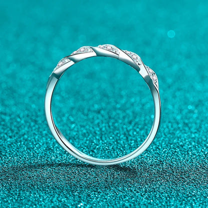 All Moissanite Lab Diamond Ring for Women 925 Sterling Silver Rings with Gold Plated Wedding Bridal Proposal Promise Band