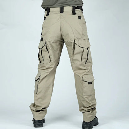 Men Military Tactics Pants Quick Dry Tactical Cargo Pants Wear-Resistant Multi-Pocket Men's Trousers Loose Combat Work Pant Male