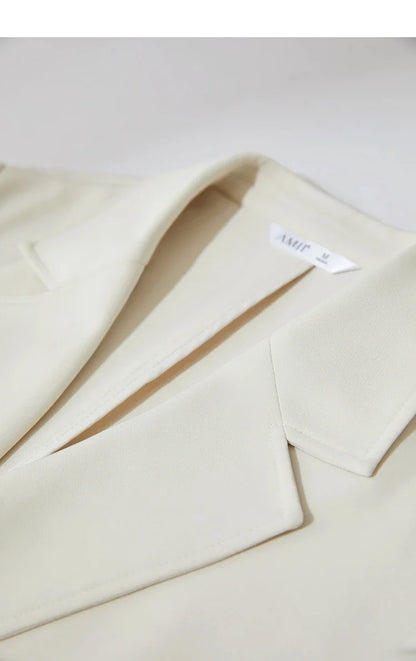 Minimalism 2024 Summer New Commuter Fashion Loose Blazer High Waist Casual Solid Pants Women's Clothes Separately 12442201