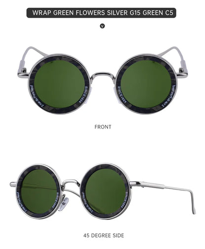 Round Steampunk Sunglass Men Vintage Punk Sunglasses Women Trendy Retro Fashion Glasses Gafas De Sol Hombre Lunette Soleil Femme