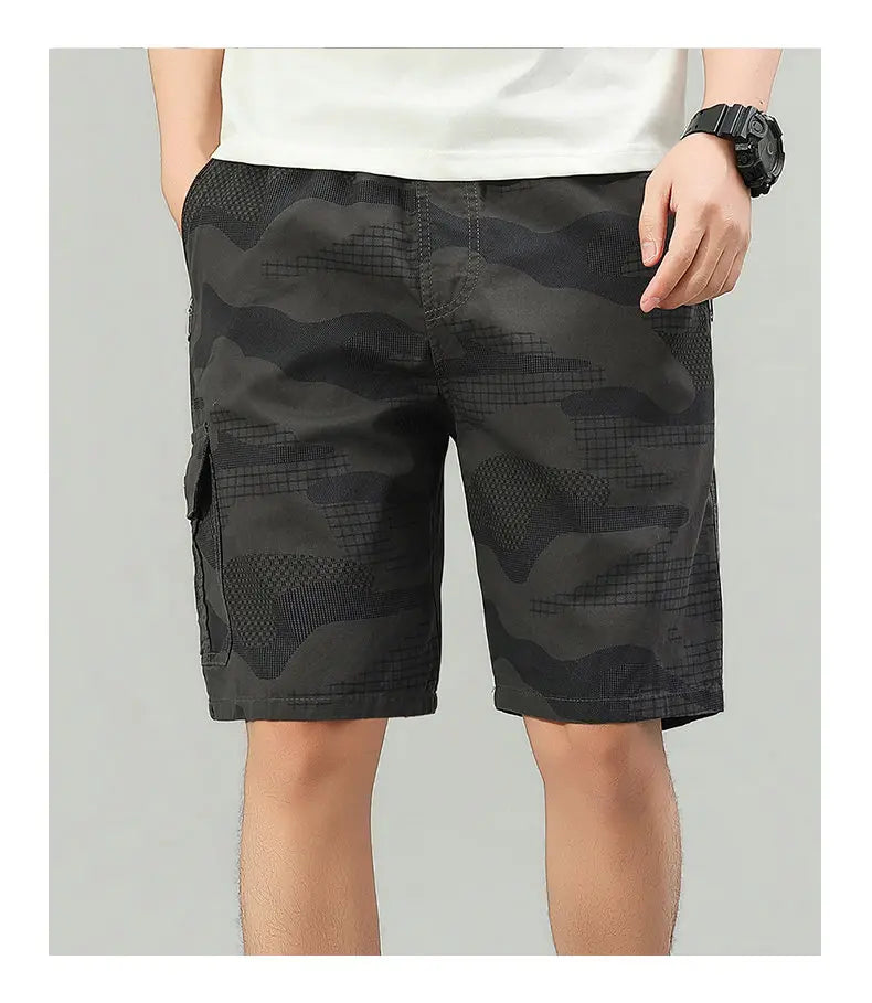 2026 Mens Cargo Shorts Hiking Running Shorts Light Weight Summer Camo Shorts with Pocket