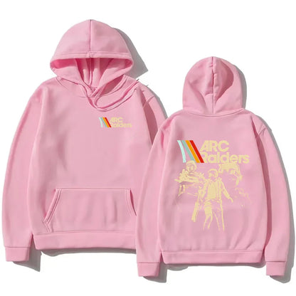 ARC Raiders Striped Hoodies ARC Hot Game Survival Evolved Sweatshirt  Gifts for Gamer Clothes Unisex Vintage Game Lovers Hoody