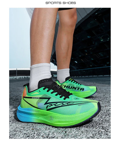 Running Shoes Carbon Board Marathon Men Speciality Sports Breathable Lightweight Women's Comfortable Athletic Chunta Sneakers