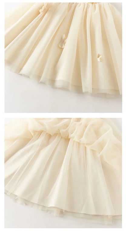 Dave Bella Girls Mesh Party Princess Dress Children Embroidery Sleeveless Ball Gown Dress Sweet Wedding Birthday DB2261852