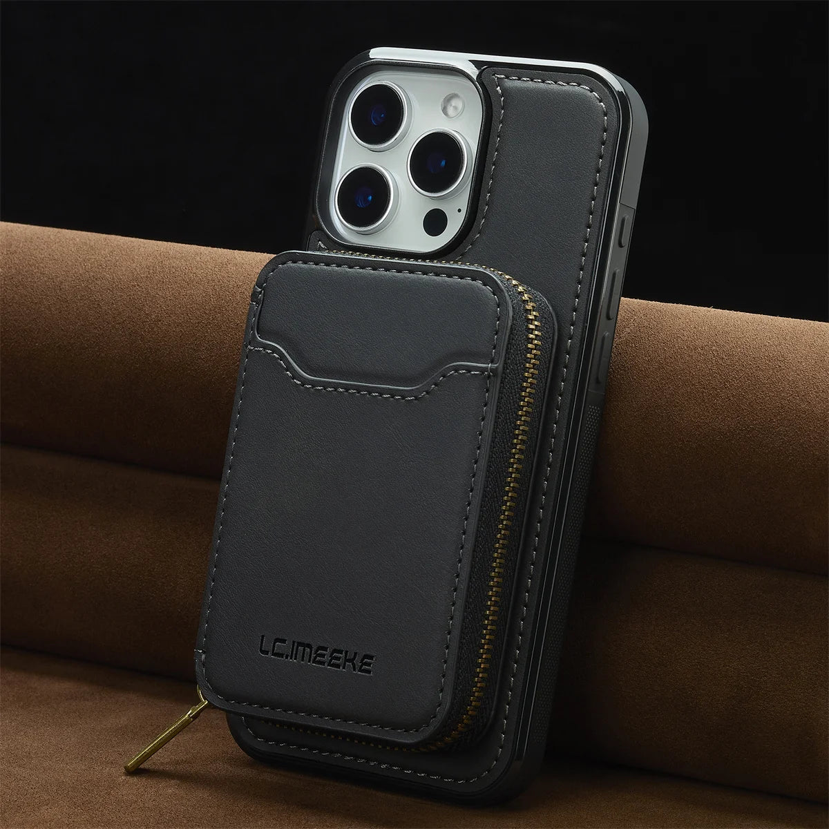 For Magsafe Magnetic Leather Phone Case for iPhone 16E 17 Air 16 15 Plus 14 13 12 11 Pro Max Wallet Card Holder Pocket Cover