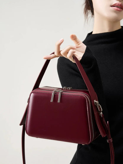underarm cowhide Genuine leather handbags women vintage shoulder bag female crossbody bags luxury high quality 2026