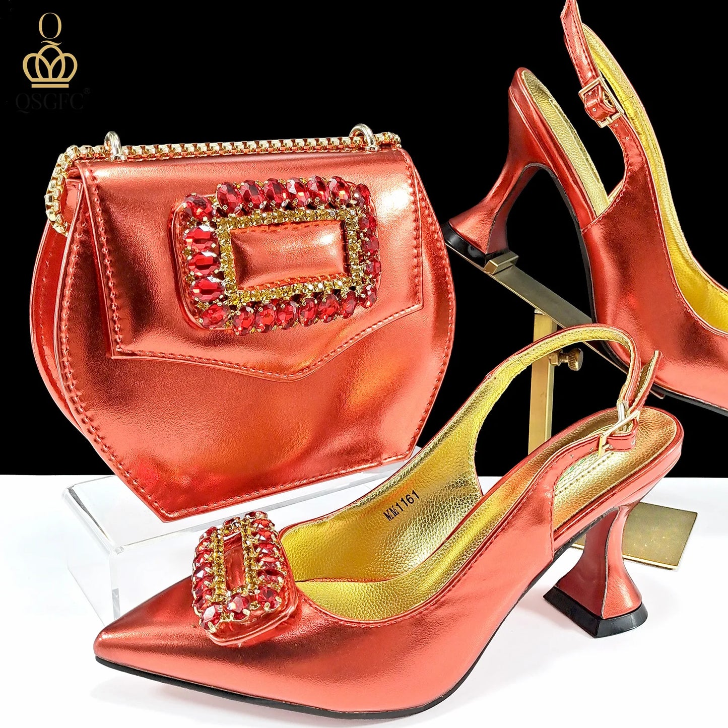 Inspired Elegant Women’s High Heels and Bag African Wedding Party Shoes and Bag–Fashionistas Exclusive Products