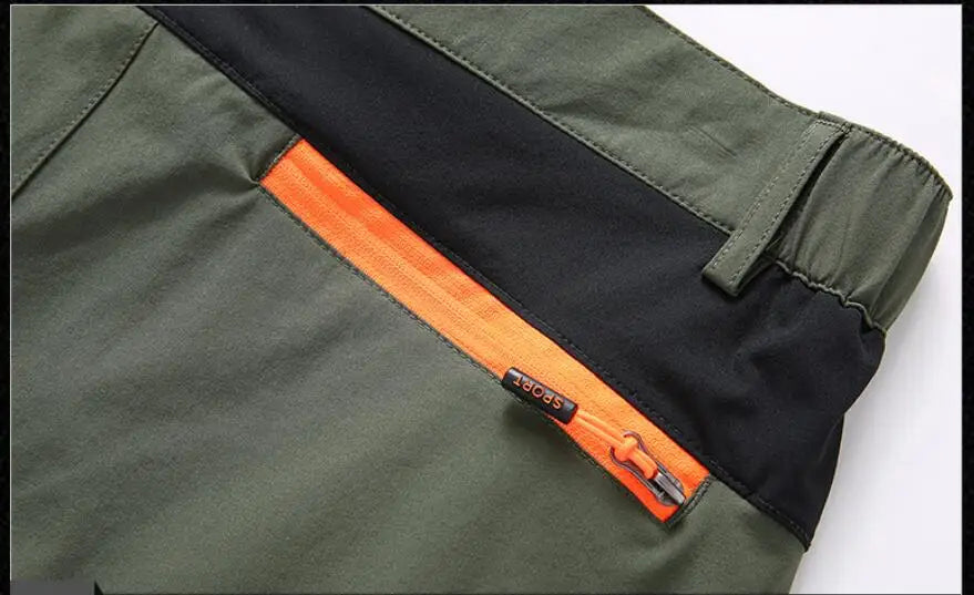 New Summer Men Thin Multi Pocket Work Pants Outdoor Casual Sports Breathable Cargo Pants Straight Leg Loose Tooling Trousers 4XL