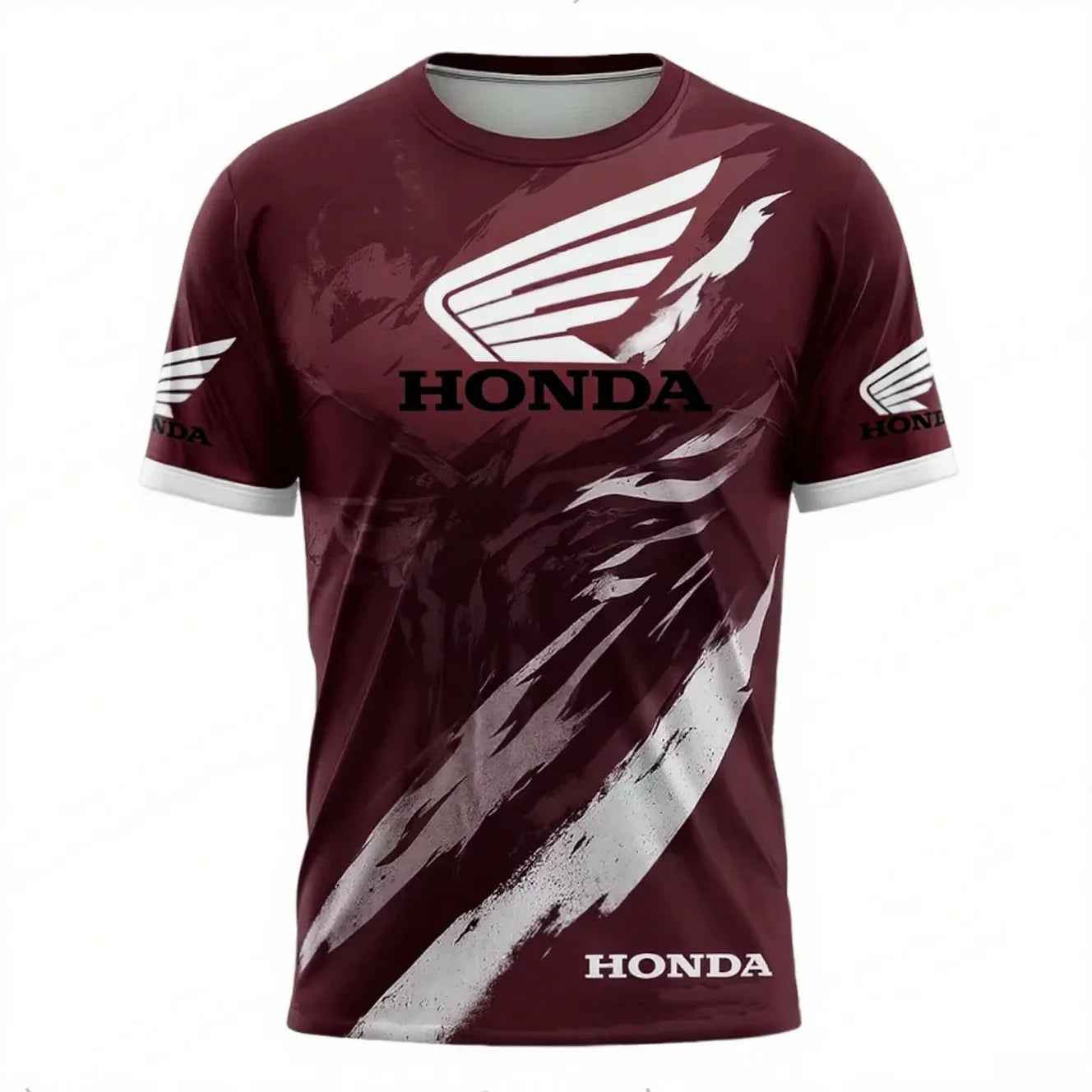 Men Summer Honda Quick Dry and Breathable Racing T-shirt Motorcycle Biker Jersey Sportswear Short Sleeve Lightweight Outdoor