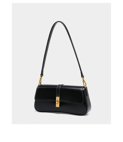 underarm cowhide Genuine leather handbags women vintage shoulder bag female crossbody bags luxury high quality 2025