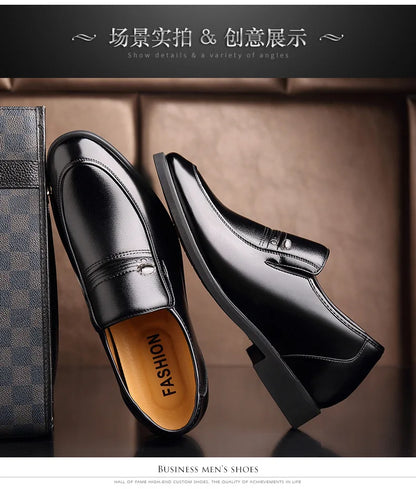 Autumn Increased 6 Cm Men Formal Shoes Hidden Heel Men's Wedding Oxfords Heighten Tall Male Dress Leather Footwear