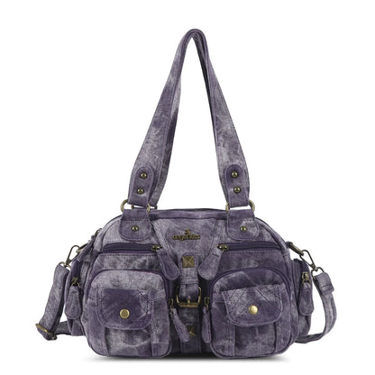 Vintage Bag Women Small Handbags Satchel Top-handle Handbag PU Shoulder Bag Dumpling Pack Multi-pockets Shoulder Bags