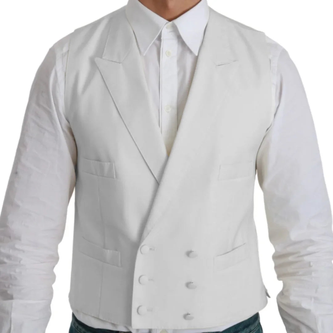 Men Vest Ivory With Lapel Single Button Solid Waistcoat For Wedding Party Banquet Business Work Office Daily Men Suit Vest