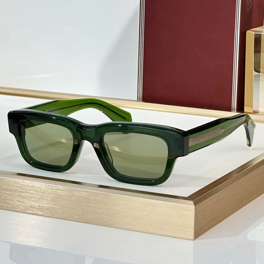 Jeff Classical Sunglasses UV400 Acetate Men Classical Vintage Square Optical Prescription Designer Top Quality Glasses with Case