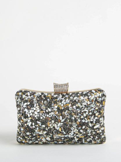 Mini Irregular Jewel Handheld Dinner Bag