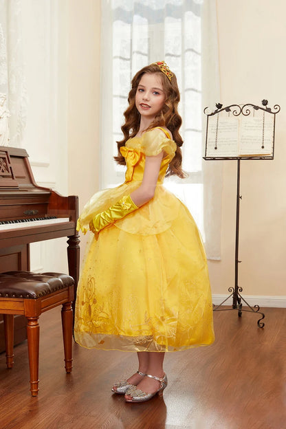 Children Princess Clothing Kids Elsa Anna Cinderella Rapunzel Party Cosplay Dresses Little Girls Christmas Halloween Dress Up