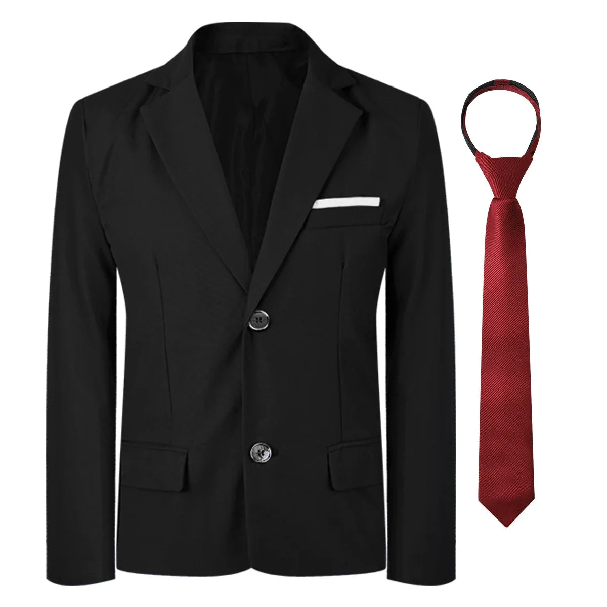 Kids Blazer Boys Easter Outfit Wedding Suit Formal Solid Jacket Teenager Gentleman Birthday Party Gift Performance Clothing Set
