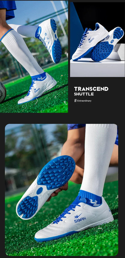Double Star TF Turf Studs Football Shoes 33-45 Size Breathable Non-slip Outdoor Lawn Youth Professional Soccer Cleats