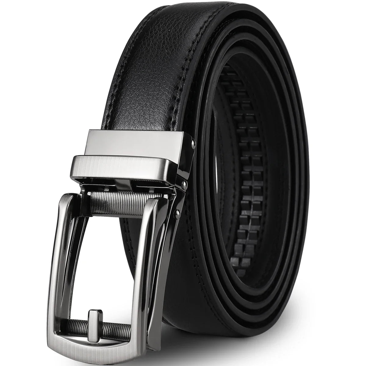 Men's automatic buckle waistband, adjustable without holes, suitable for office and daily casual wear