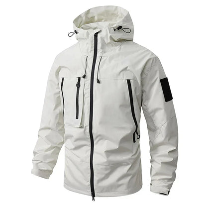 Men's Waterproof Running Jacket Caramel Women Windproof Windbreaker Hiking Camping Cycling Trekking Jogging Jackets
