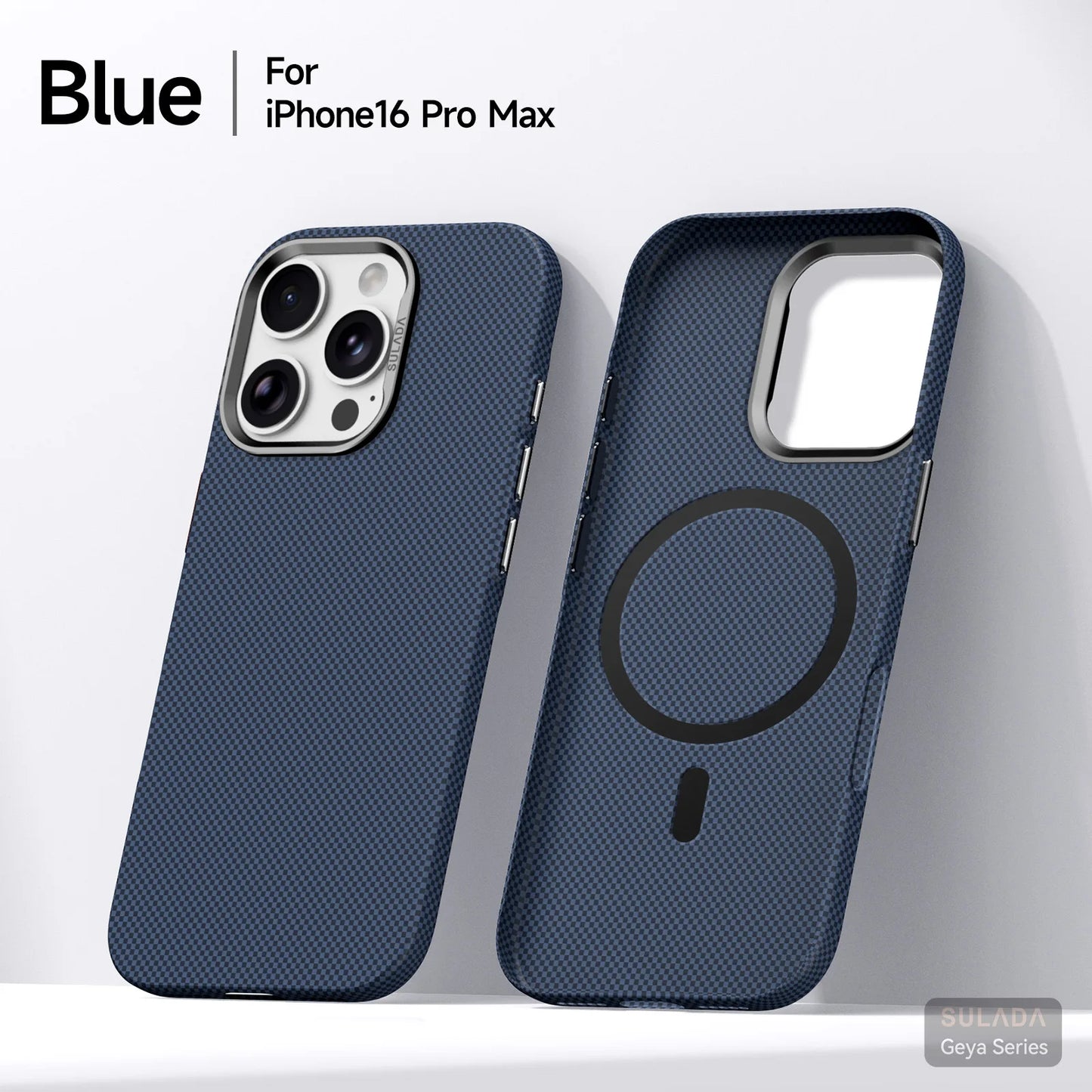 Kevlar Pattern Texture Wireless Charging Case For IPhone 18 Pro Max 17 16 360° Rotate Bracket Bare-metal Feel Drop-Proof Cover