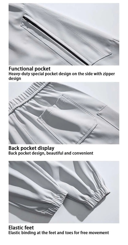Hiking Pants Men Waterproof Windproof Pants Breathable Loose Trousers Fishing Cycling Trekking Camping Outdoor Sport Pant Autumn