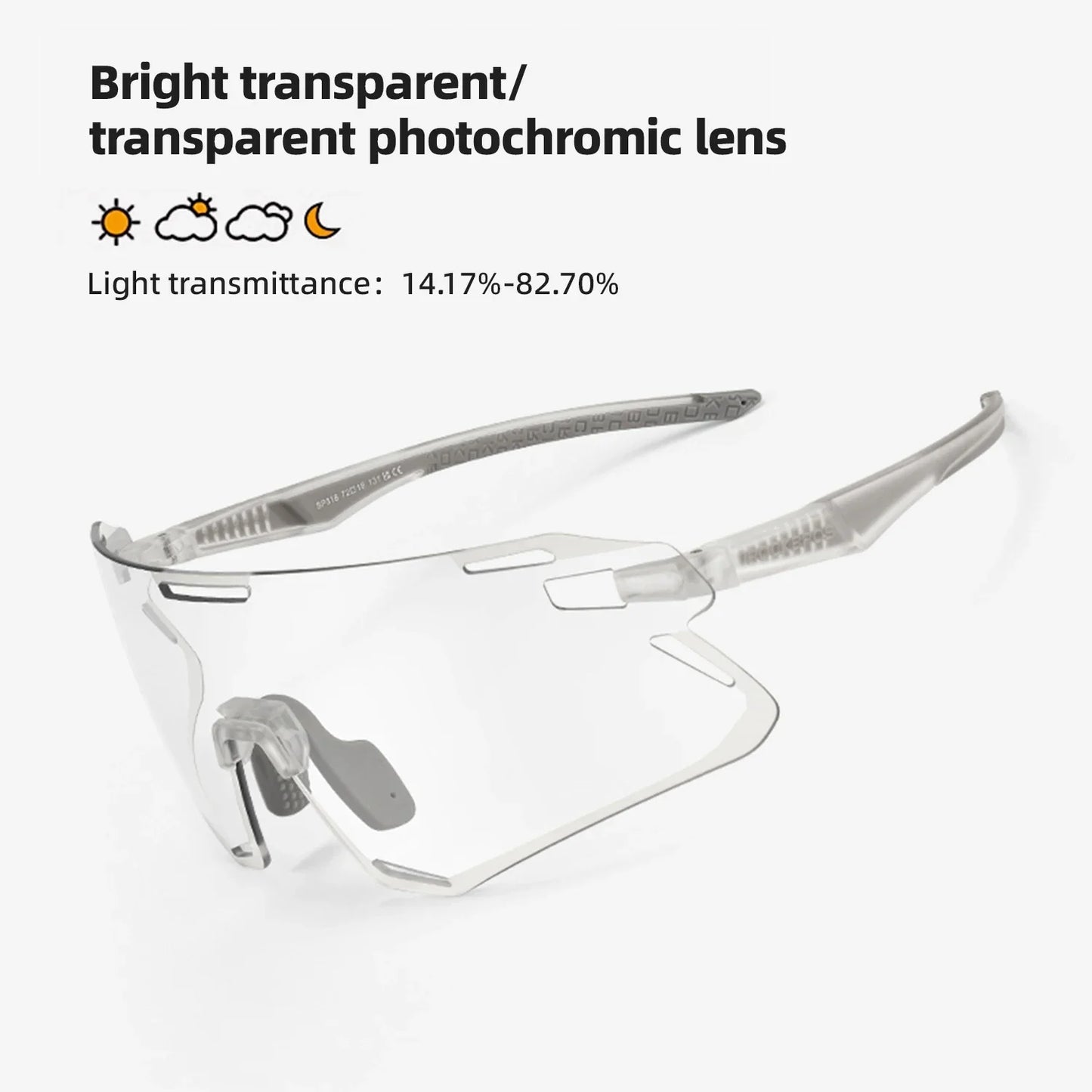Photochromic Glasses MTB Road Bike Cycling Sunglasses UV400 Protection Outdoor Riding Sports Bicycle Goggles Eyewear