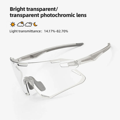 Photochromic Glasses MTB Road Bike Cycling Sunglasses UV400 Protection Outdoor Riding Sports Bicycle Goggles Eyewear