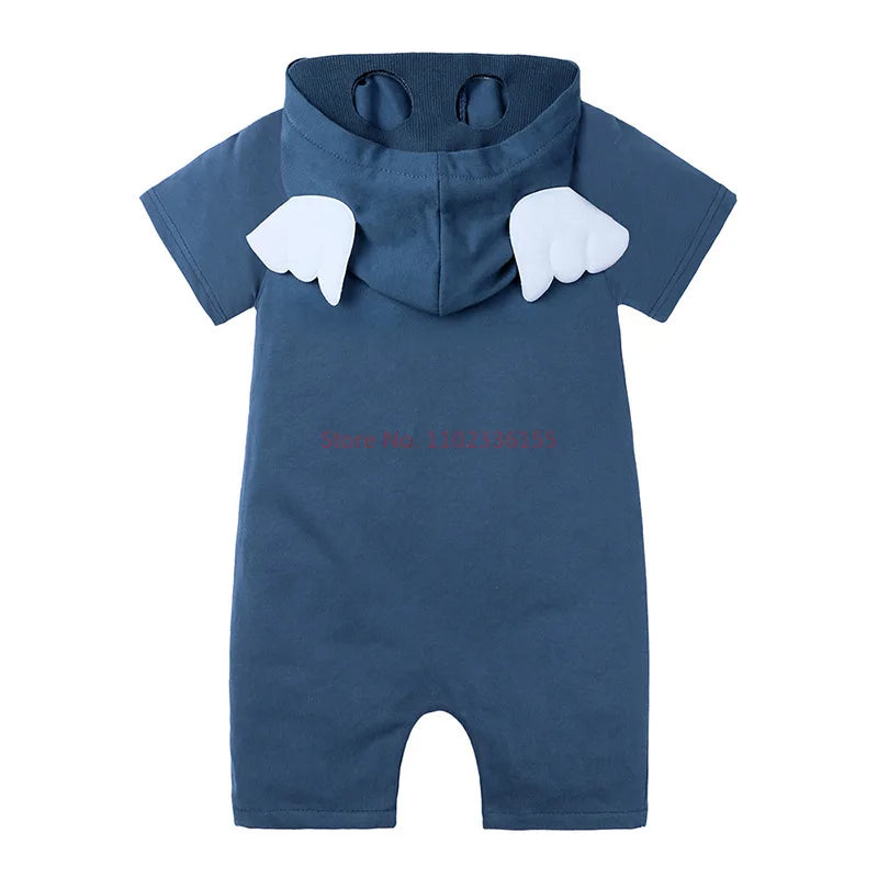 Spider Man Batman Captain Baby Rompers Newborn Baby Kawaii Cute Anime Cartoon Cosplay Costume Jumpsuit Cotton Clothes Kid Gift