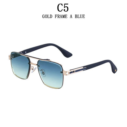 2025 Square Sunglass Men Luxury Sunscreen Rimless Sunglasses Women Vintage Fashion Glasses Gafas De Sol Hombre Lunette De Soleil