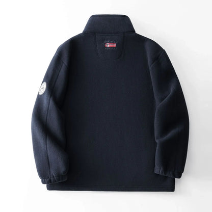 Thickened Double - Sided Polar Fleece Jacket for Men | Autumn/Winter Warm Casual Loose Fit Big Size Coat