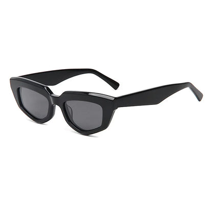 Fashion Retro Small Frame Cat Eye Women Polarized Sunglasses Trendy Personality Multilateral 3D Acetate Men SUN Glasses UV400