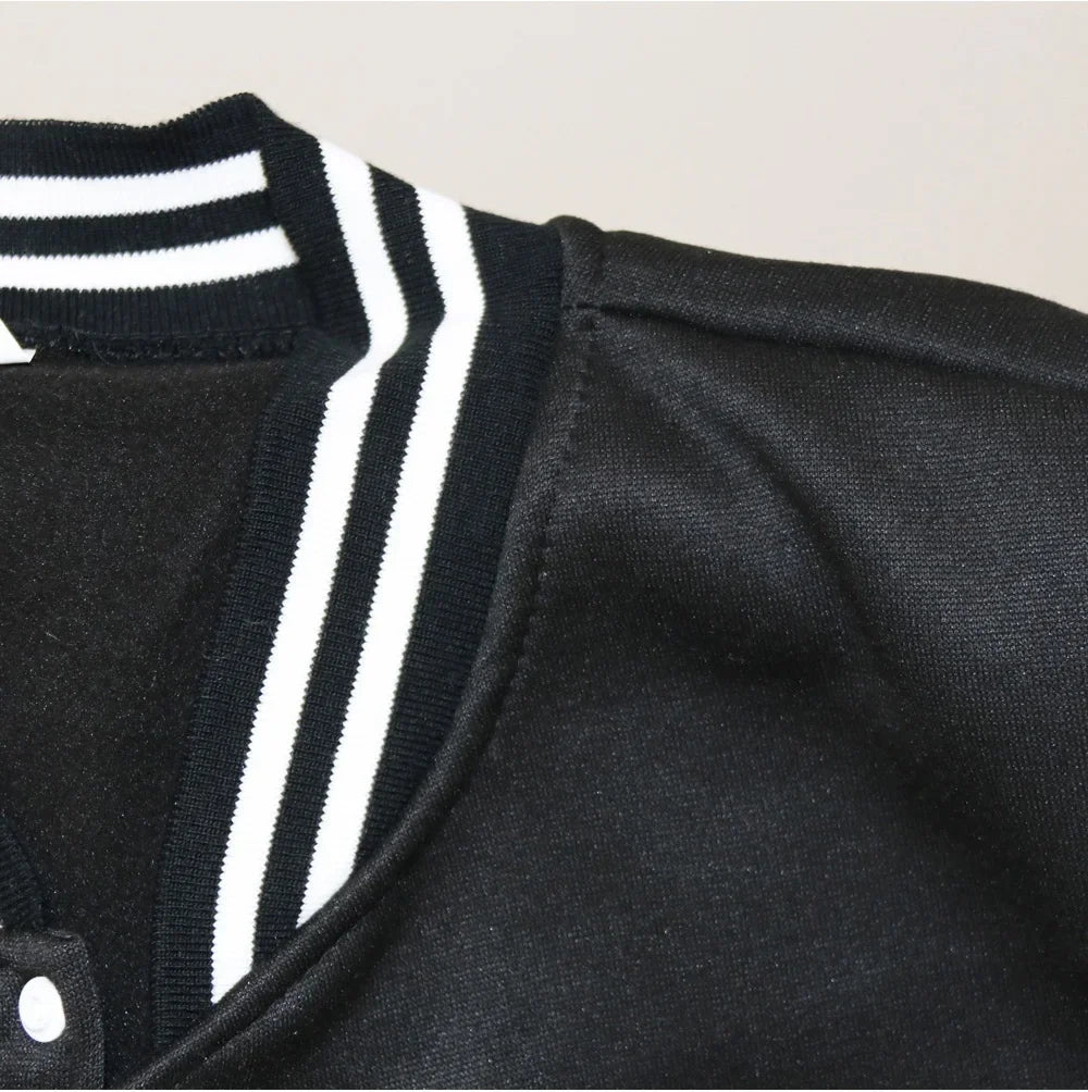 New Supernatural Print Baseball Jacket Women Men Casual Loose Jacket Autumn Winter Sweatshirt Long Sleeve Jersey Tops