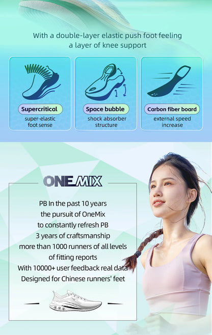 2026 Professional Marathon Running Shoes for Men Anti-slip Ultra-light Rebound Athletic Carbon Plate Sport Shoes Sneakers